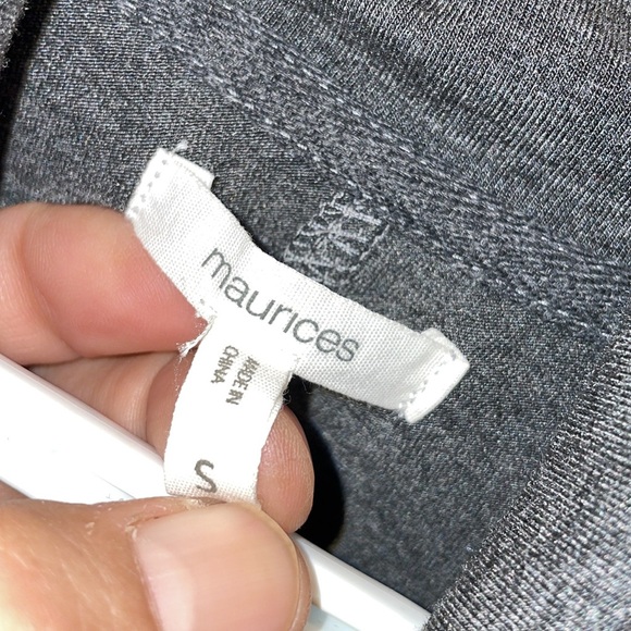 Maurice’s size Small Like new grey turtle neck button up poncho style sweater - Picture 10 of 11